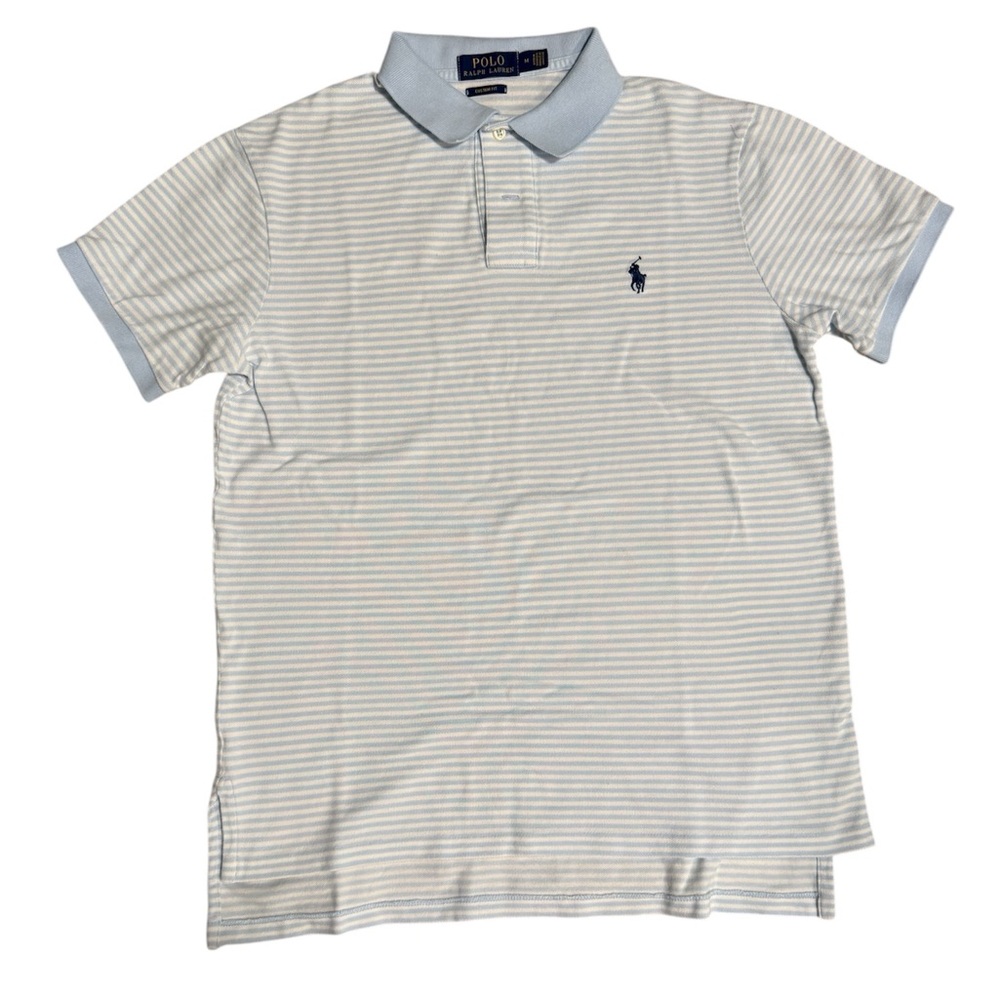 Polo by Ralph Lauren Men's Blue Striped Shirt